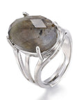 ANELLO LABRADORITE NATURALE - forza interiore e protezione - Clorophilla Shop
