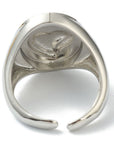 ANELLO SACRO CUORE ARGENTO - Amore e protezione - Clorophilla Shop