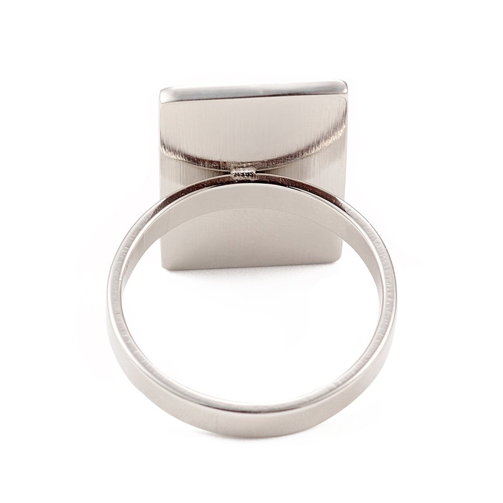 ANELLO TAROCCHI IMPERATORE IV IN ACCIAIO INOX - Potere, stabilità e autorità - Clorophilla Shop
