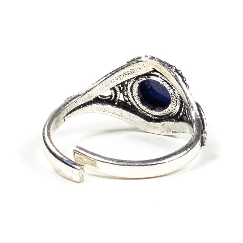 ANELLO VINTAGE IN LAPISLAZZULI - Saggezza, comunicazione e intuizione - Clorophilla Shop