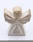 ANGELO IN LEGNO DI MANGO - Finitura decapata bianca - Clorophilla Shop