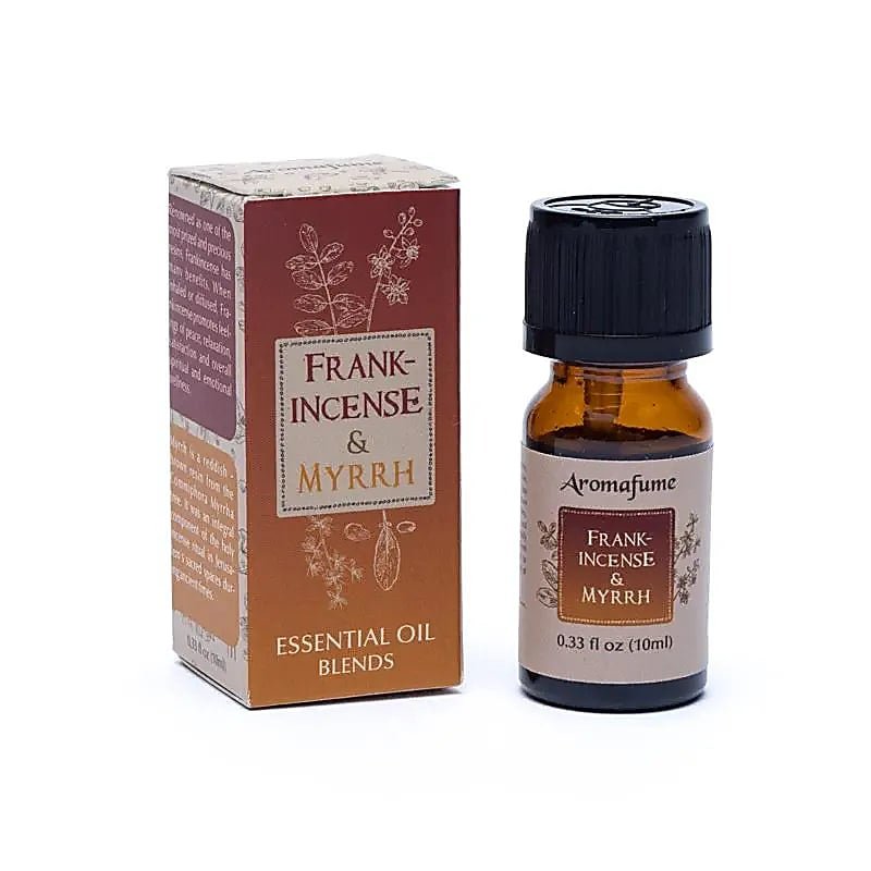 Aromafume FRANKINCENSE &amp; MYRRH Olio Essenziale Resina di Franchincenso e Mirra 100% Naturale - 10ml - Clorophilla Shop