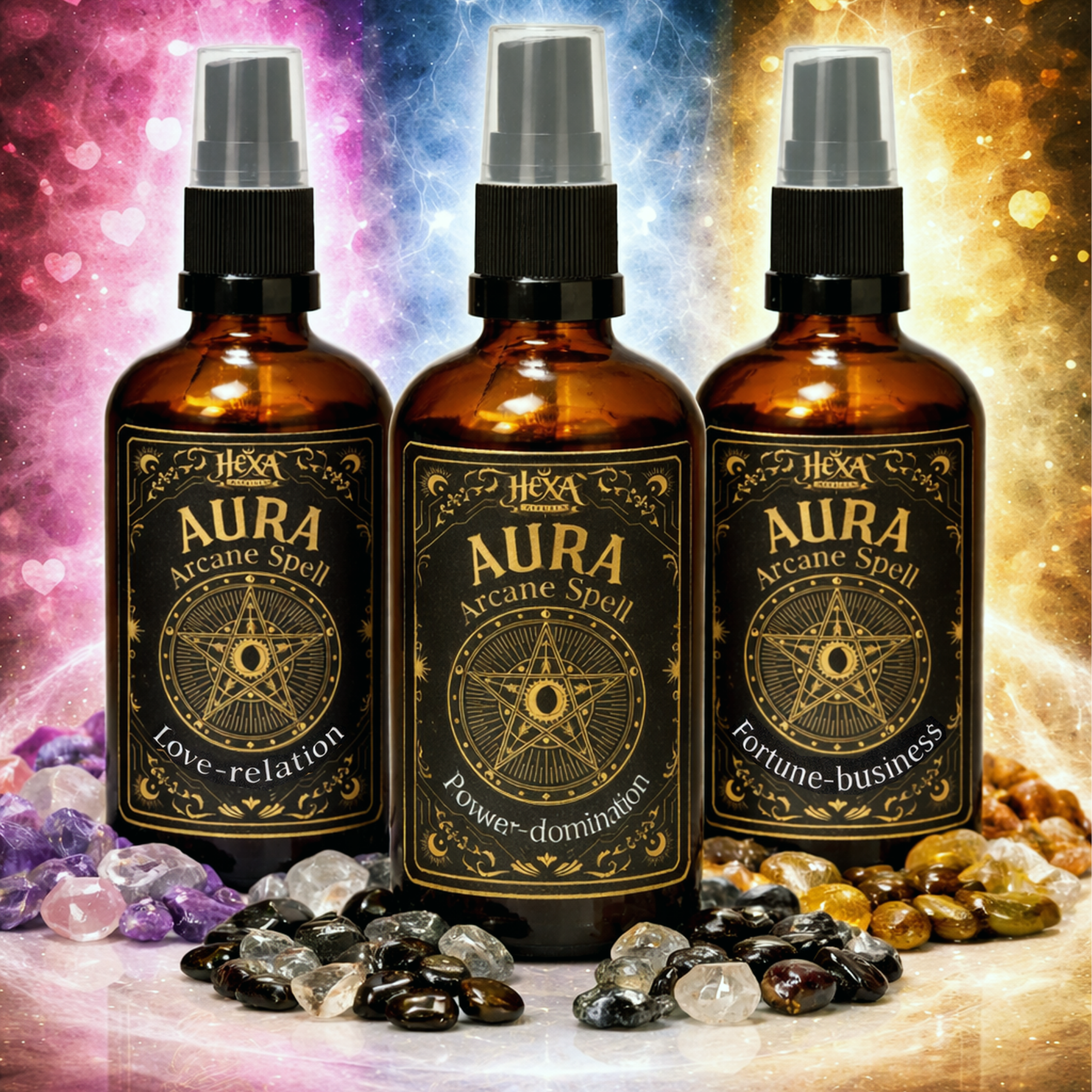 AURA - incantesimi della strega in spray, AMORE e RELAZIONI - 100ml - Clorophilla Shop