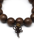 Mala sienna sandalwood bracelet - elastic