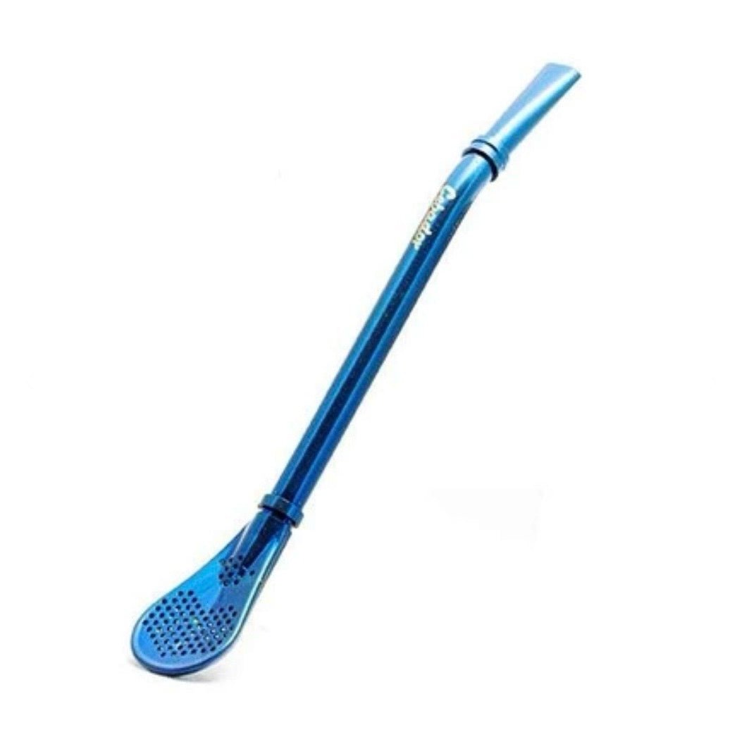 BOMBILLA GRINGO TRIFFLE IN ACCIAIO INOX - Colore blu - Clorophilla Shop