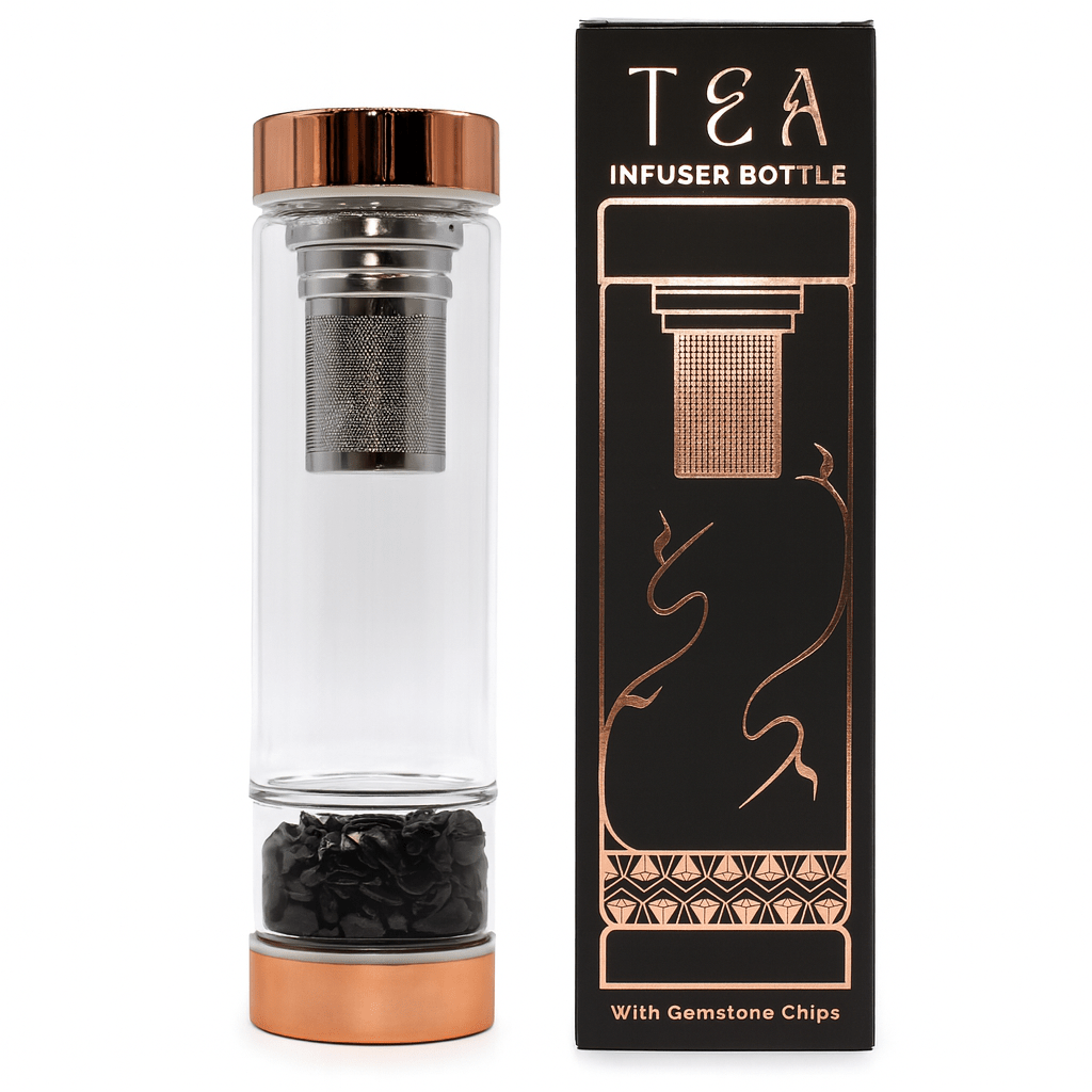 BORRACCIA INFUSIONE CON PIETRE - Onice nero - Clorophilla Shop