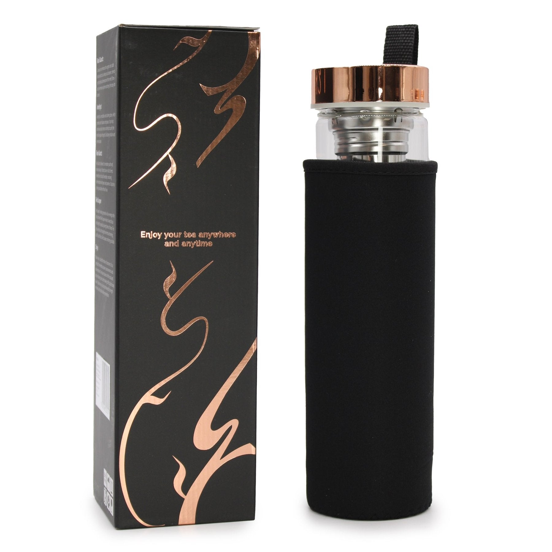 BORRACCIA INFUSIONE CON PIETRE - Onice nero - Clorophilla Shop