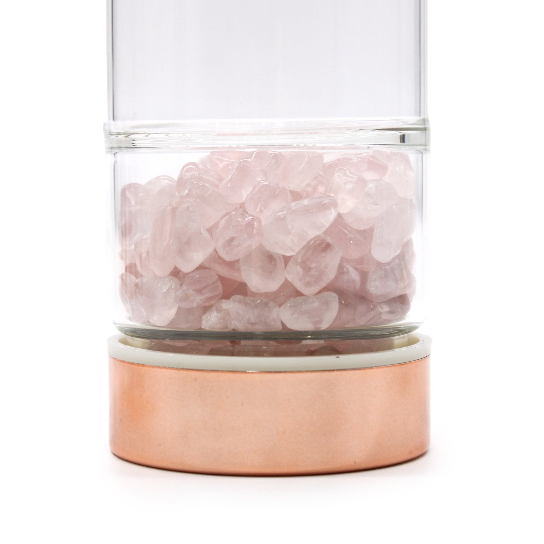 BORRACCIA INFUSIONE CON PIETRE - Quarzo rosa - Clorophilla Shop