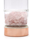 BORRACCIA INFUSIONE CON PIETRE - Quarzo rosa - Clorophilla Shop