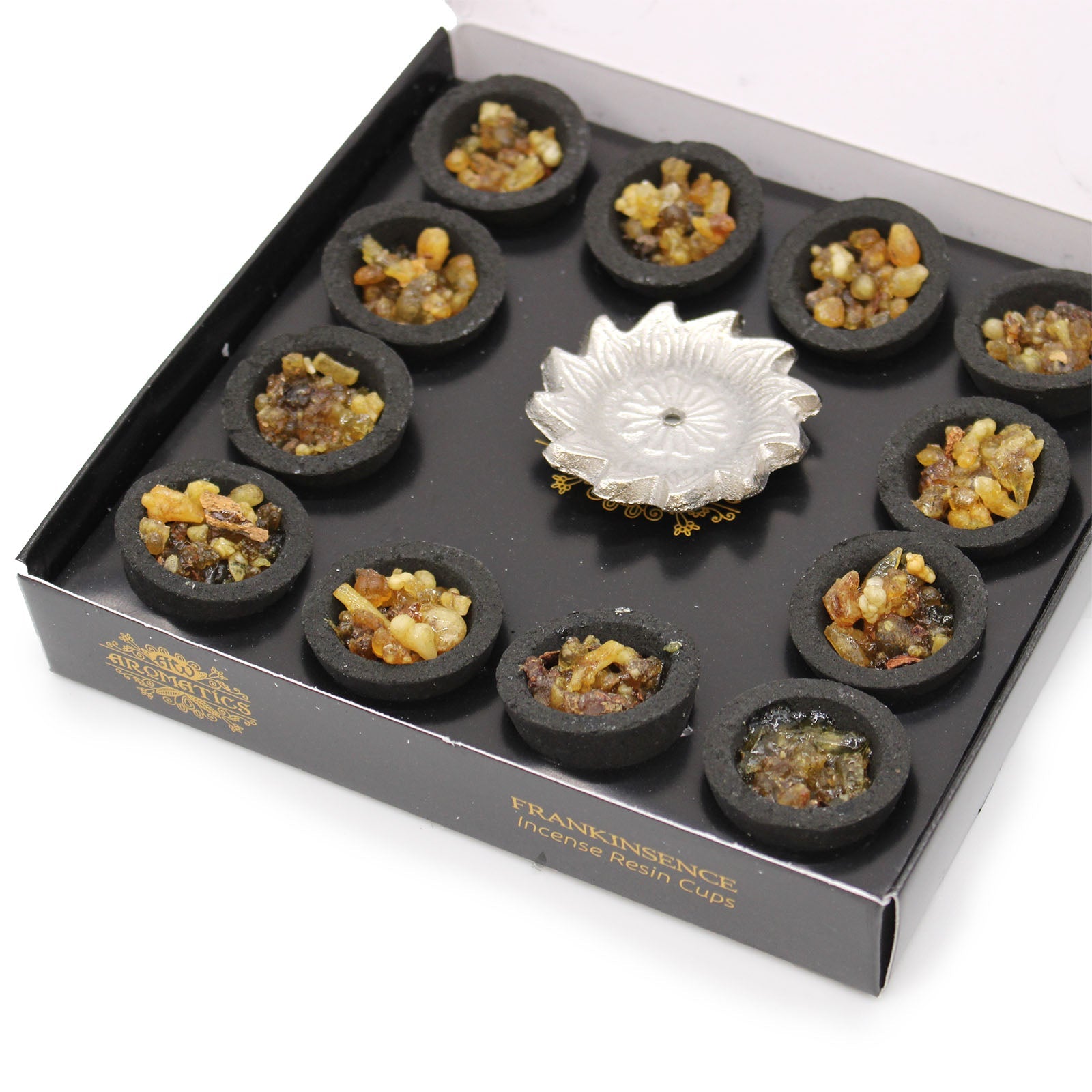 BOX 12 RESINE IN COPPINO DI CARBONCINO - Frankincense - Clorophilla Shop