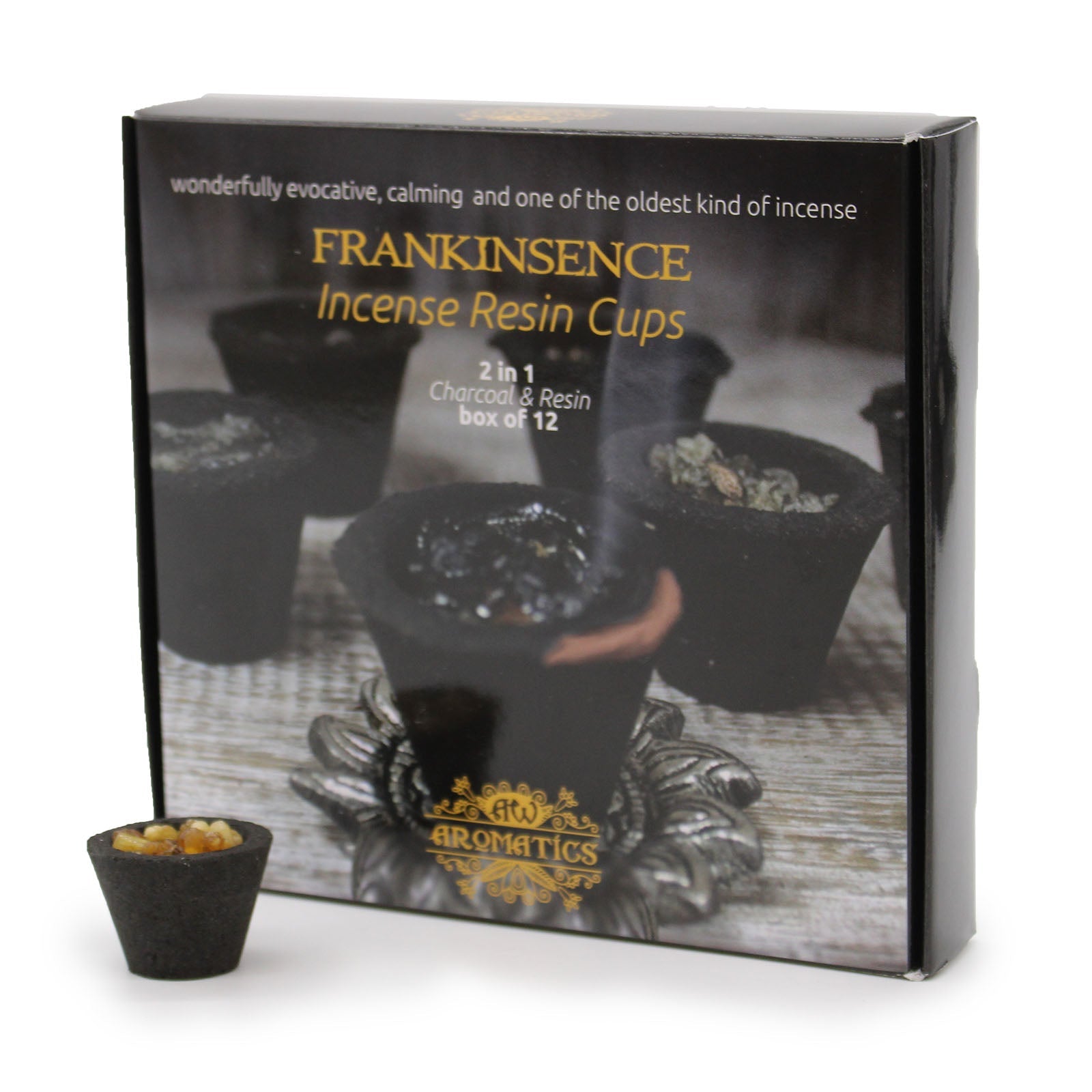 BOX 12 RESINE IN COPPINO DI CARBONCINO - Frankincense - Clorophilla Shop
