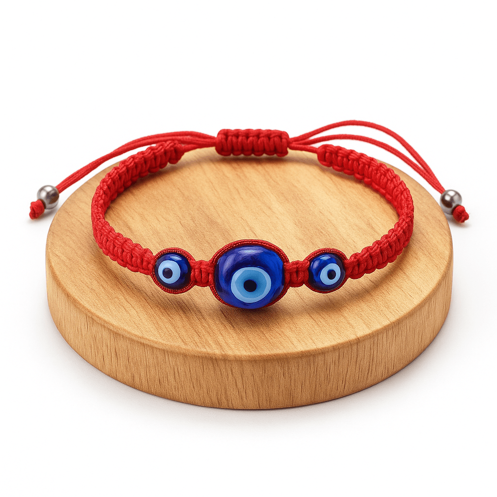 BRACCIALE AMULETO NAZAR "Occhio del Diavolo"- Rosso - Clorophilla Shop