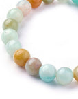 BRACCIALE ELASTICO IN AMAZZONITE - Verità ed equilibrio - Clorophilla Shop