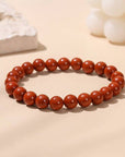 BRACCIALE ELASTICO IN DIASPRO ROSSO - Energia e vitalità - Clorophilla Shop
