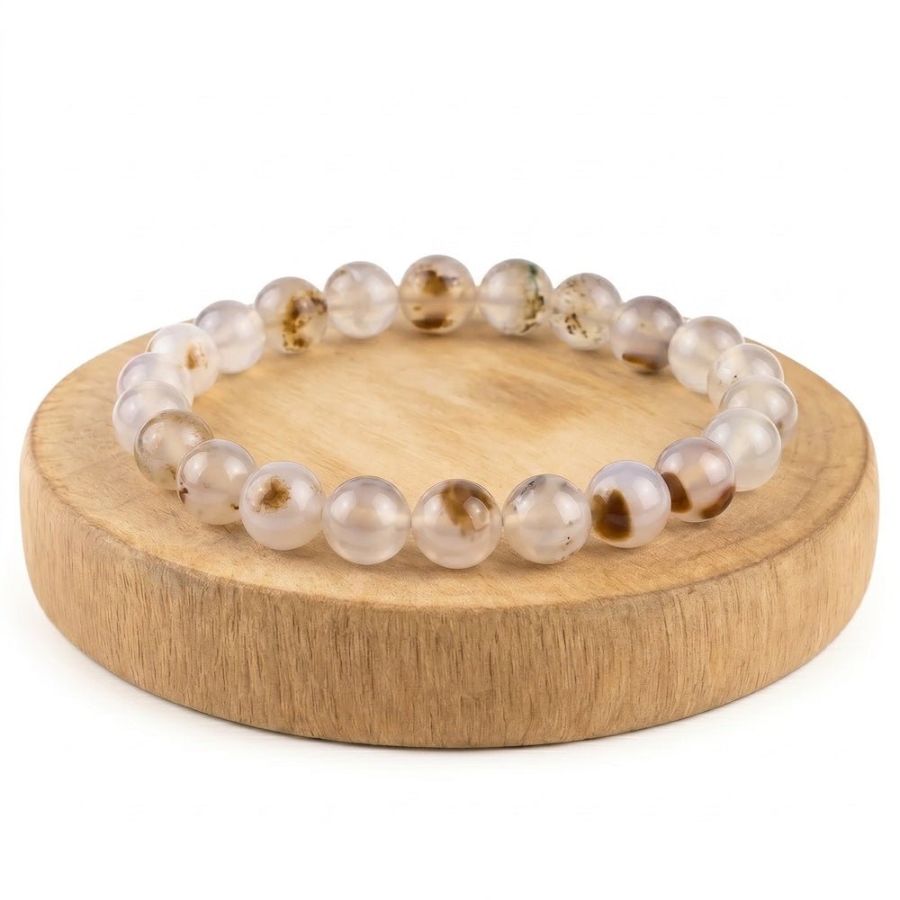BRACCIALE IN AGATA - Equilibrio, stabilità e concentrazione - Clorophilla Shop