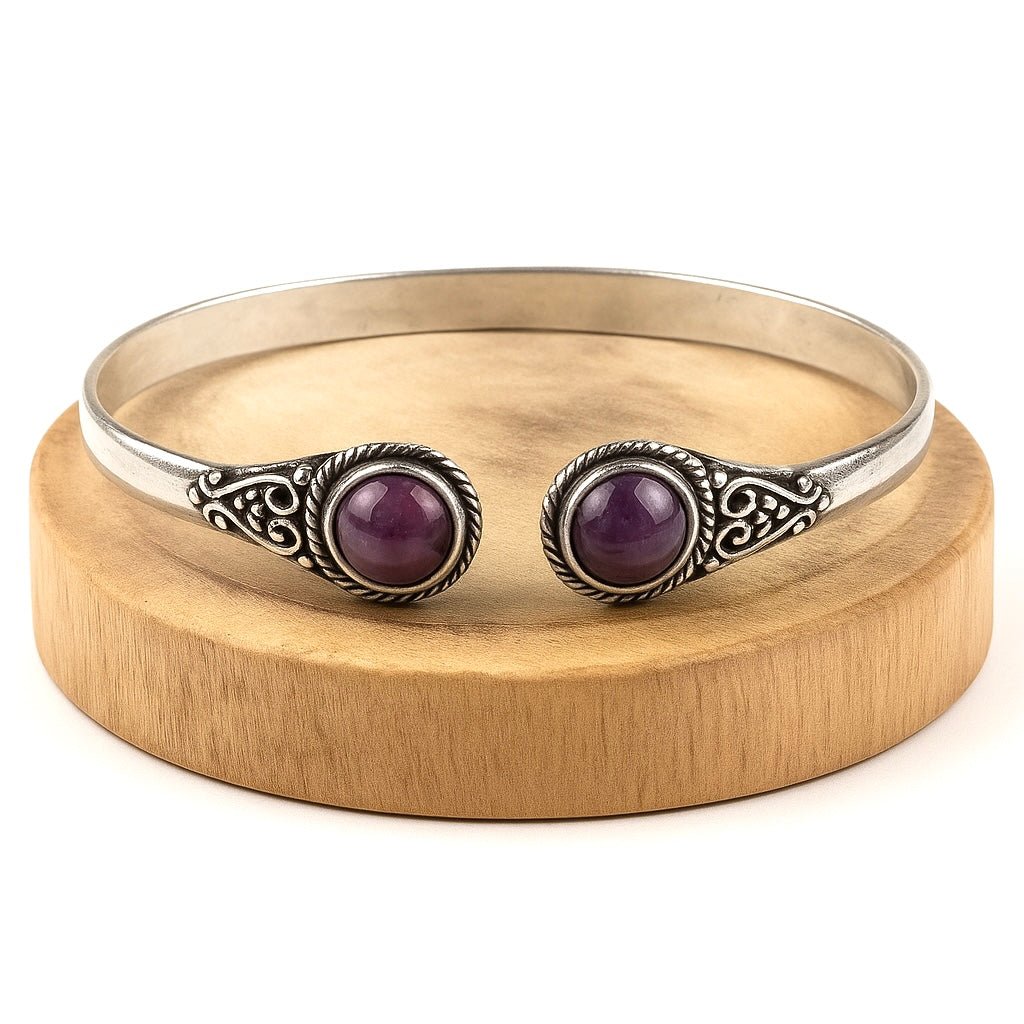 BRACCIALE IN AMETISTA - Calma e rilassamento - Clorophilla Shop