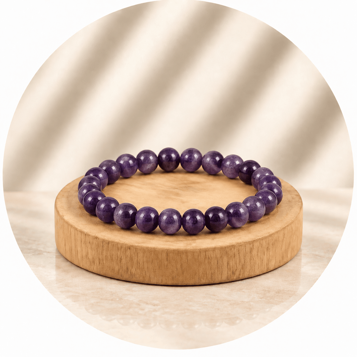 BRACCIALE IN AMETISTA - Calma e rilassamento - Clorophilla Shop