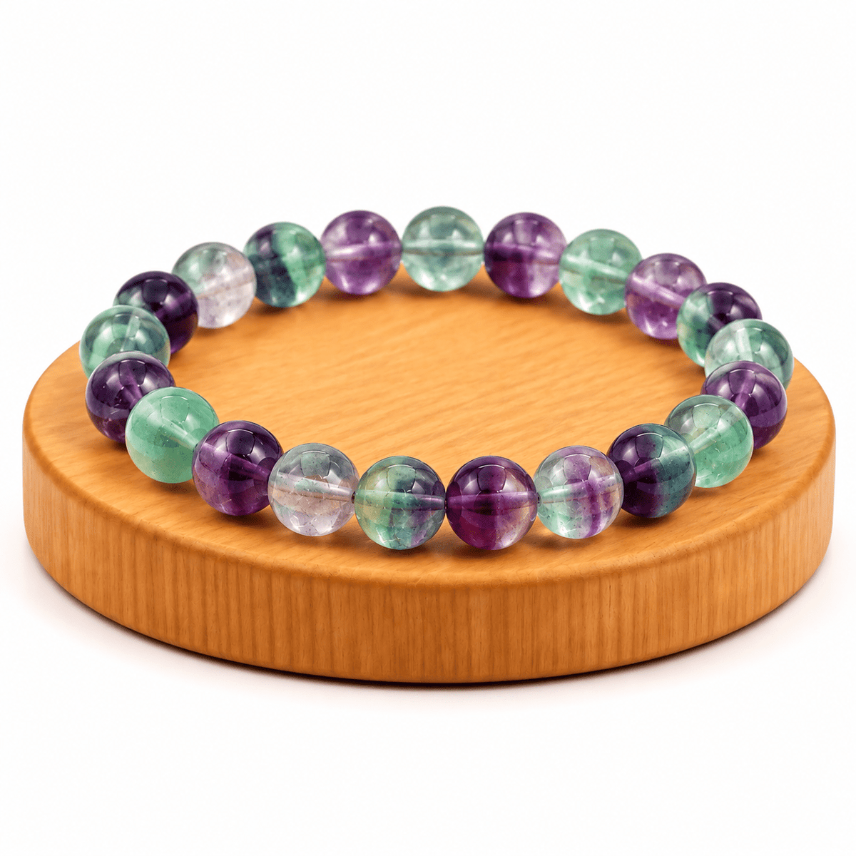 BRACCIALE IN FLUORITE – Concentrazione e Chiarezza Mentale - Clorophilla Shop