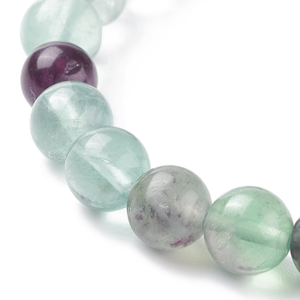 Bracciale in Fluorite Naturale – Concentrazione e Chiarezza Mentale - Clorophilla Shop