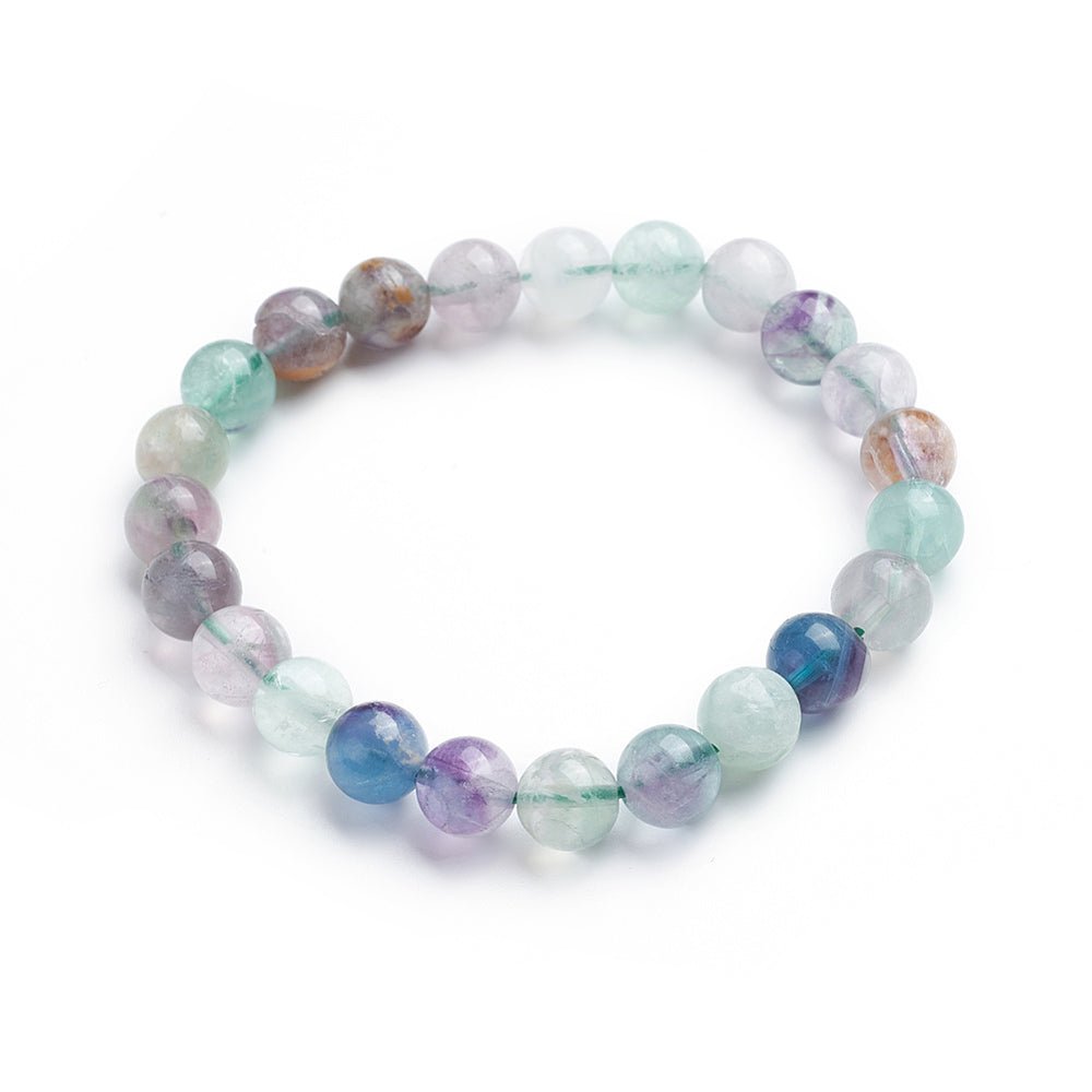 Bracciale in Fluorite Naturale – Concentrazione e Chiarezza Mentale - Clorophilla Shop