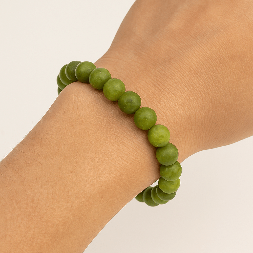 BRACCIALE IN GIADA XIUYI - Prosperità, armonia e longevità - Clorophilla Shop