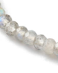 Bracciale in Labradorite Naturale Sfaccettata con Catena in Acciaio Inossidabile - Clorophilla Shop