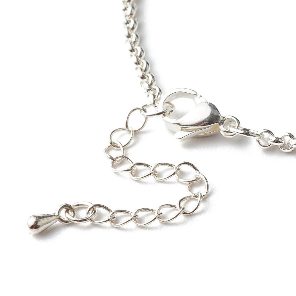 Bracciale in Lapislazzuli Naturale Sfaccettato con Catena in Acciaio Inossidabile - Clorophilla Shop