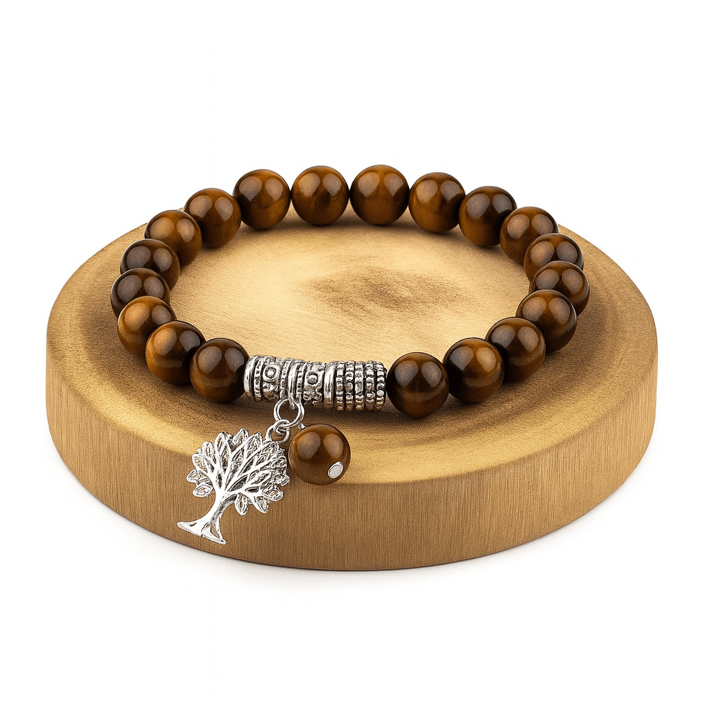 BRACCIALE IN OCCHIO DI TIGRE - Coraggio, forza e protezione - Clorophilla Shop