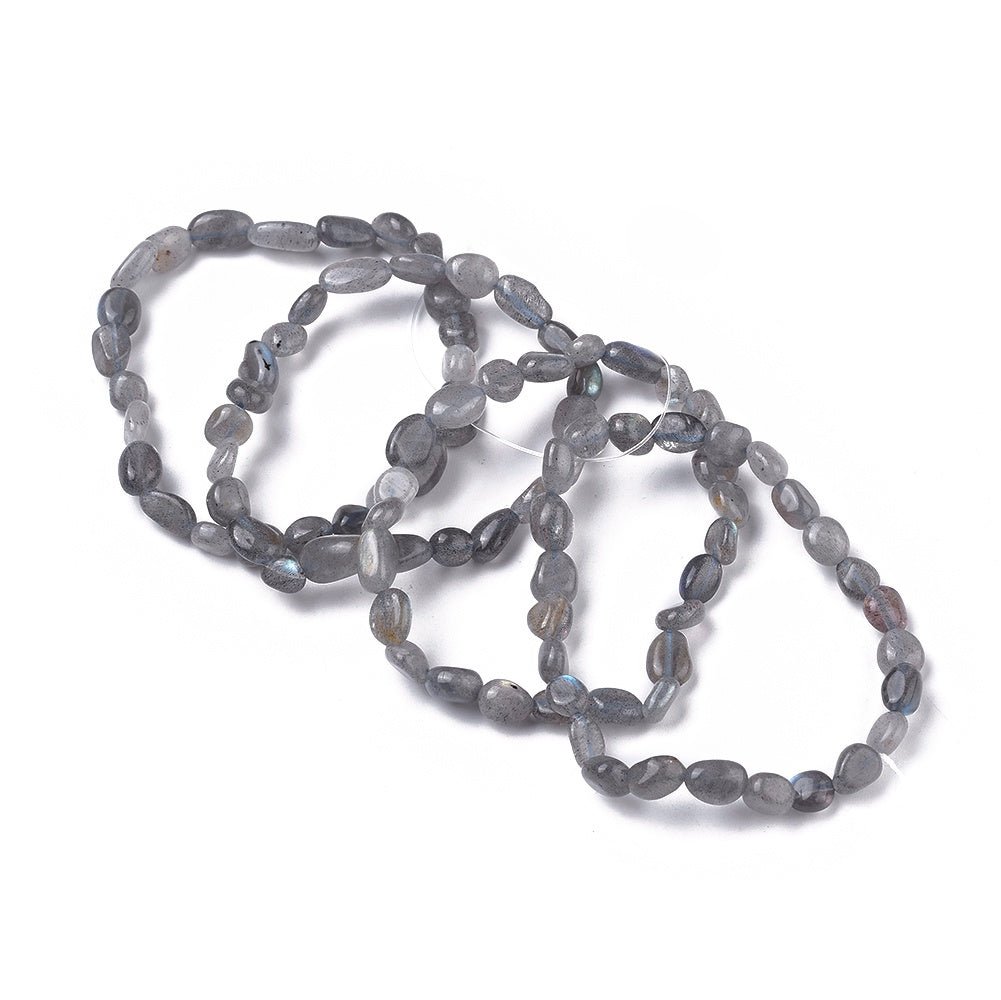 Bracciale in pepite di Labradorite Naturale – Protezione e Intuizione - Clorophilla Shop