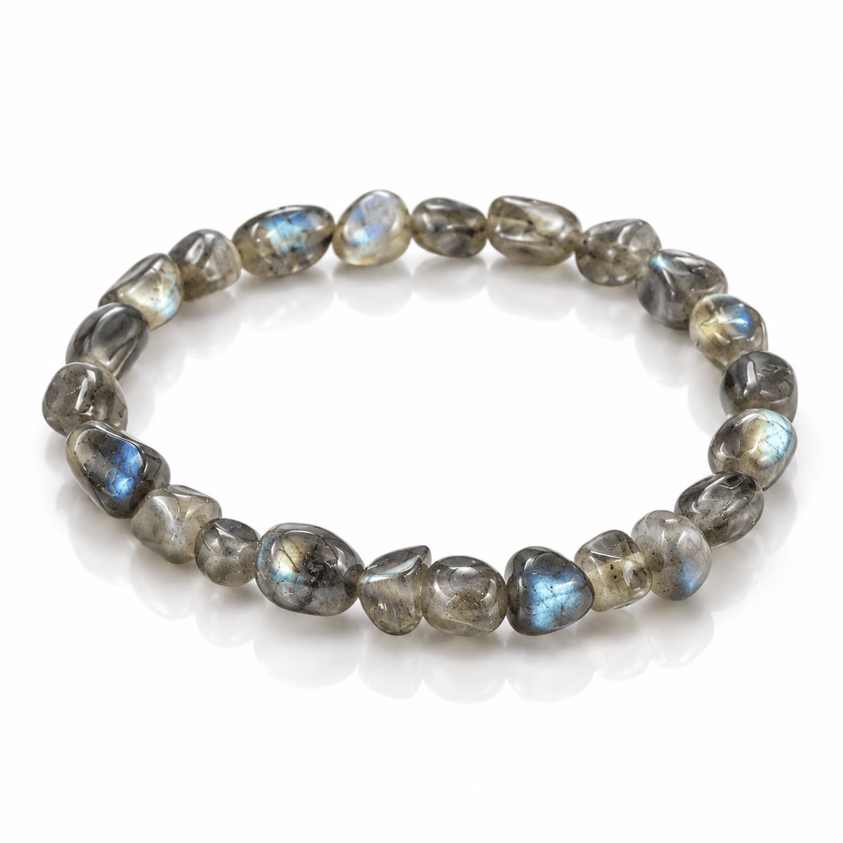 Bracciale in pepite di Labradorite Naturale – Protezione e Intuizione - Clorophilla Shop