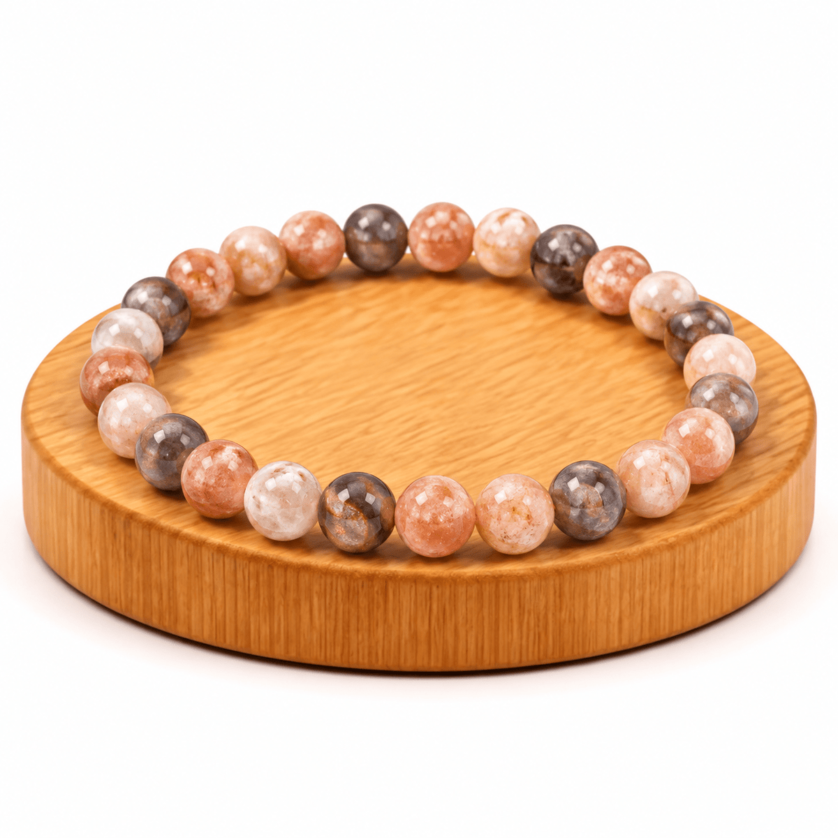 BRACCIALE IN PIETRA DEL SOLE - Energia e vitalità - Clorophilla Shop