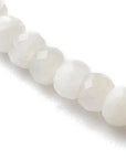 Bracciale in Pietra di Luna Naturale Sfaccettata con Catena in Acciaio Inossidabile - Clorophilla Shop