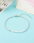 Bracciale in Pietra di Luna Naturale Sfaccettata con Catena in Acciaio Inossidabile - Clorophilla Shop