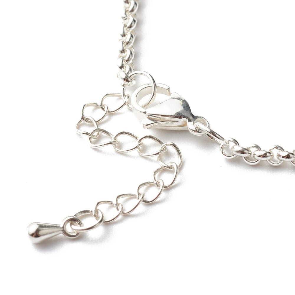 Bracciale in Quarzo Rosa Naturale Sfaccettato con Catena in Acciaio Inossidabile - Clorophilla Shop