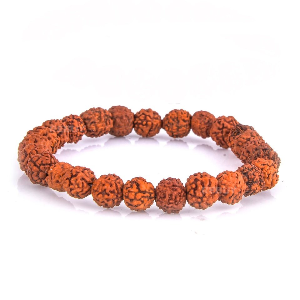 BRACCIALE IN RUDRAKSHA - Protezione e armonia interiore - Clorophilla Shop