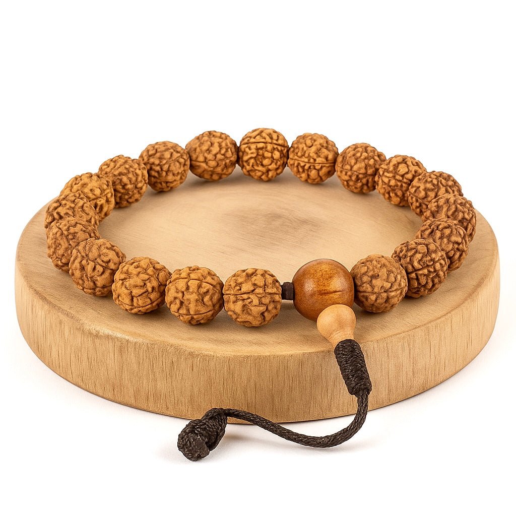 BRACCIALE IN RUDRAKSHA - Protezione e connessione interiore - Clorophilla Shop