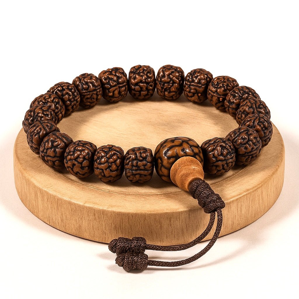 BRACCIALE IN RUDRAKSHA - Protezione e connessione interiore - Clorophilla Shop