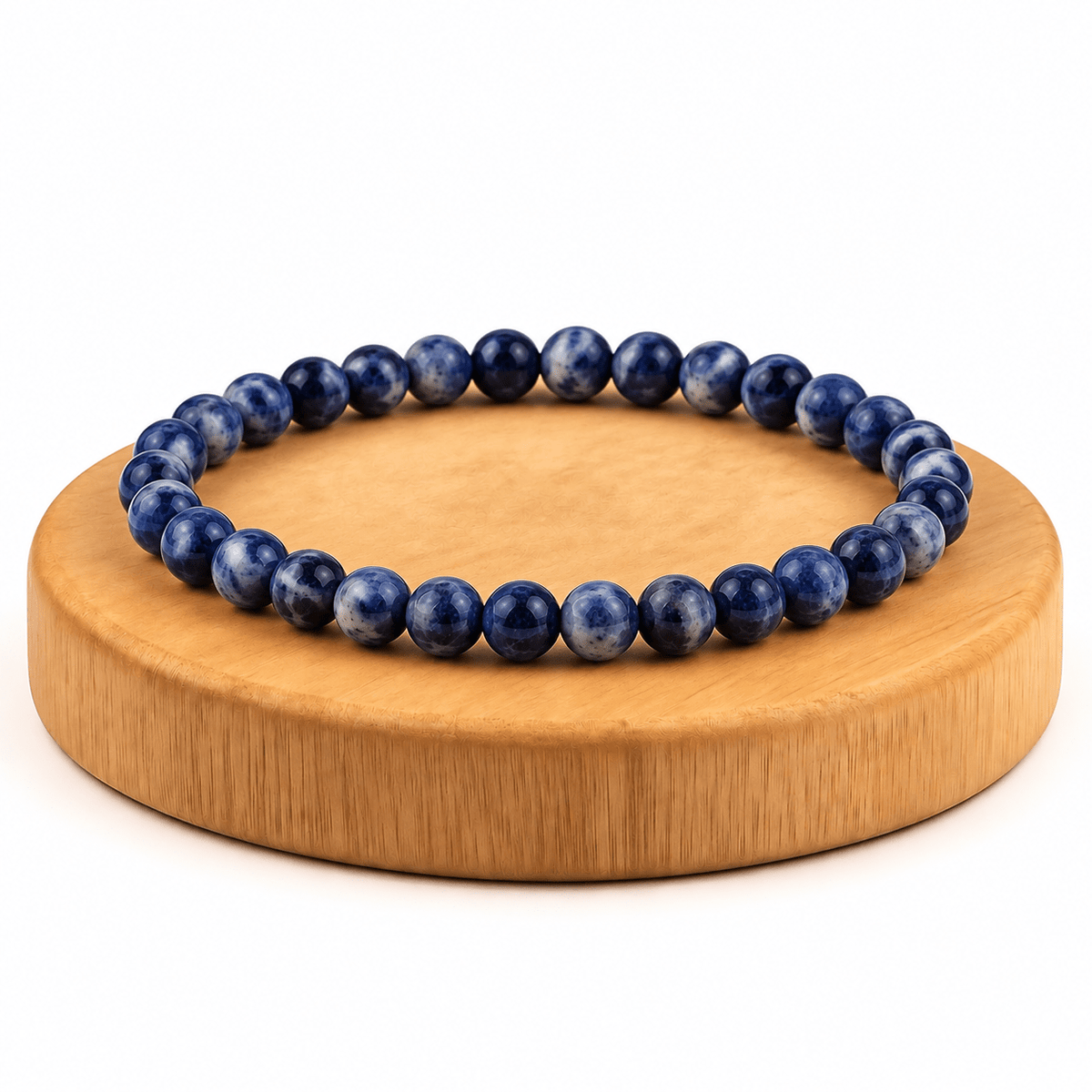 BRACCIALE IN SODALITE - Chiarezza mentale, equilibrio emotivo e intuizione - Clorophilla Shop