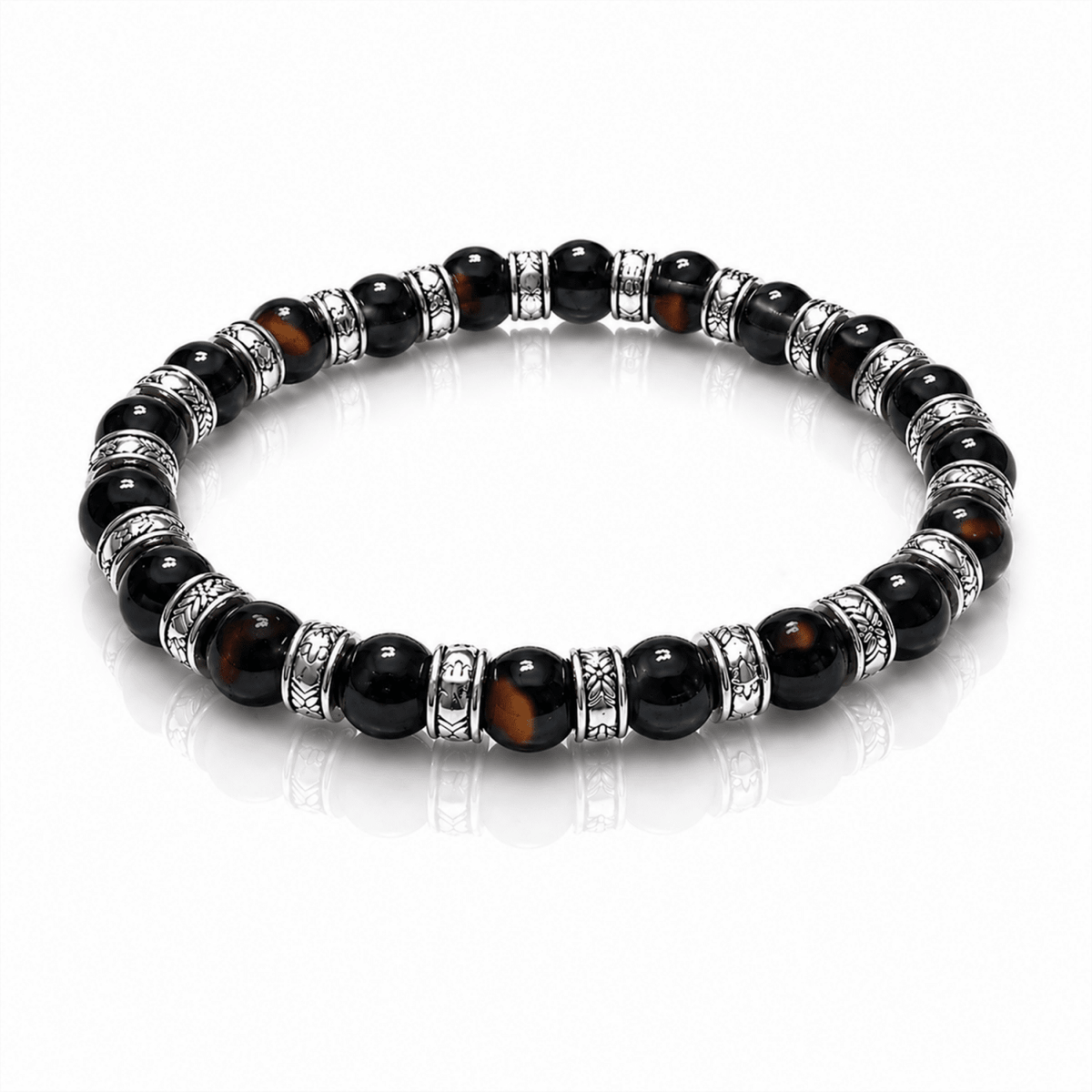Bracciale in Tormalina nera Elastico New Design – Protezione dalle negatività - Clorophilla Shop