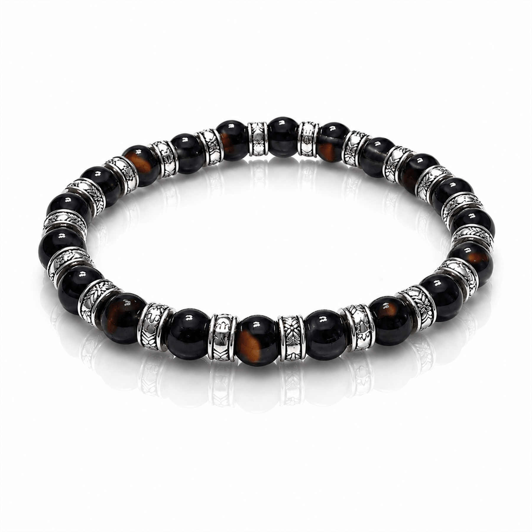 Bracciale in Tormalina nera Elastico New Design – Protezione dalle negatività - Clorophilla Shop