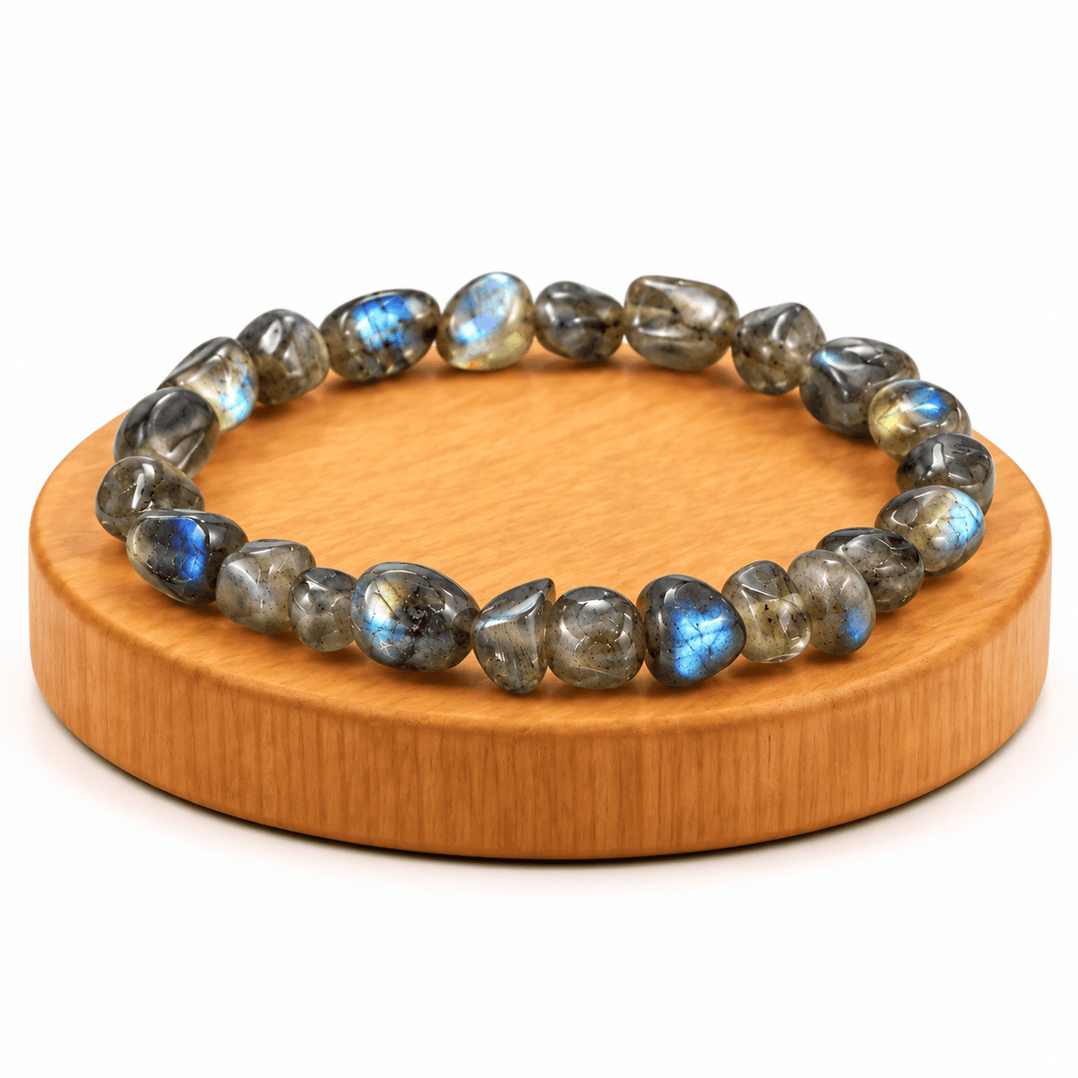 BRACCIALE PEPITE IN LABRADORITE – Protezione e Intuizione - Clorophilla Shop