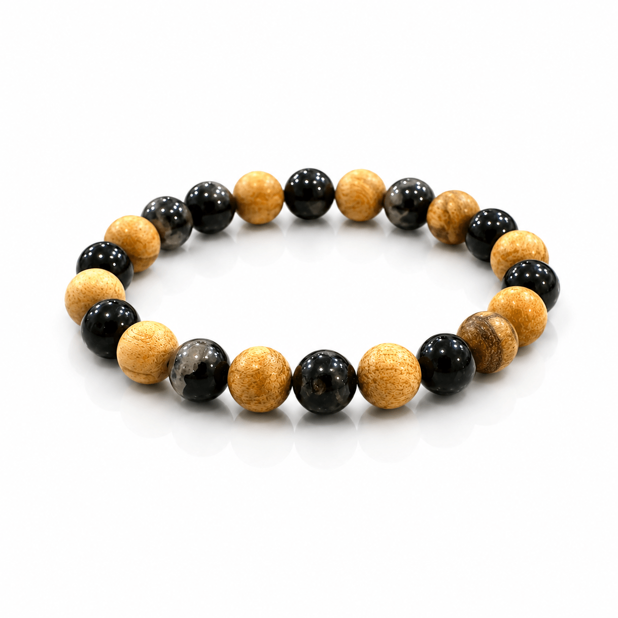 Bracciale PURIFY in Tormalina nera e Palo Santo - Purificazione dalle Energie negative - Clorophilla Shop
