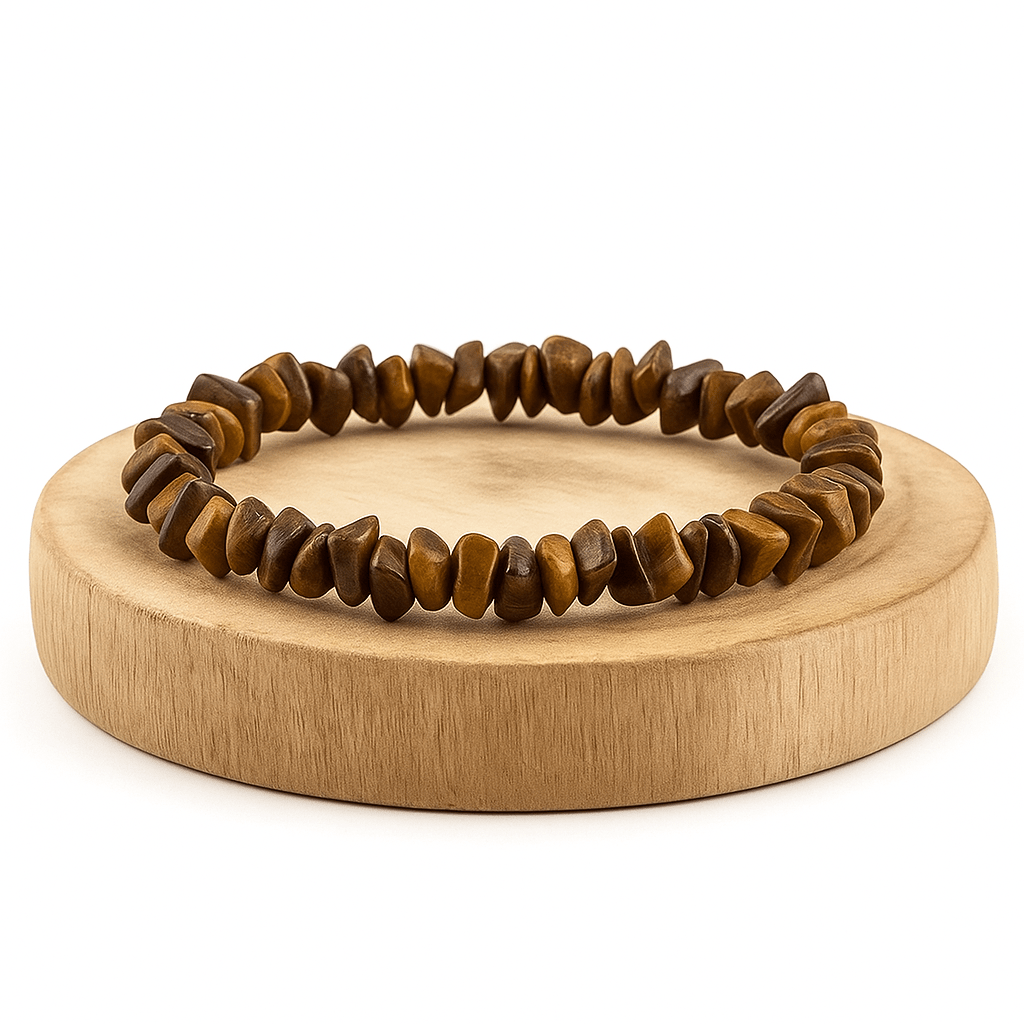 BRACCIALE SCAGLIE IN OCCHIO DI TIGRE - Coraggio, forza e protezione - Clorophilla Shop