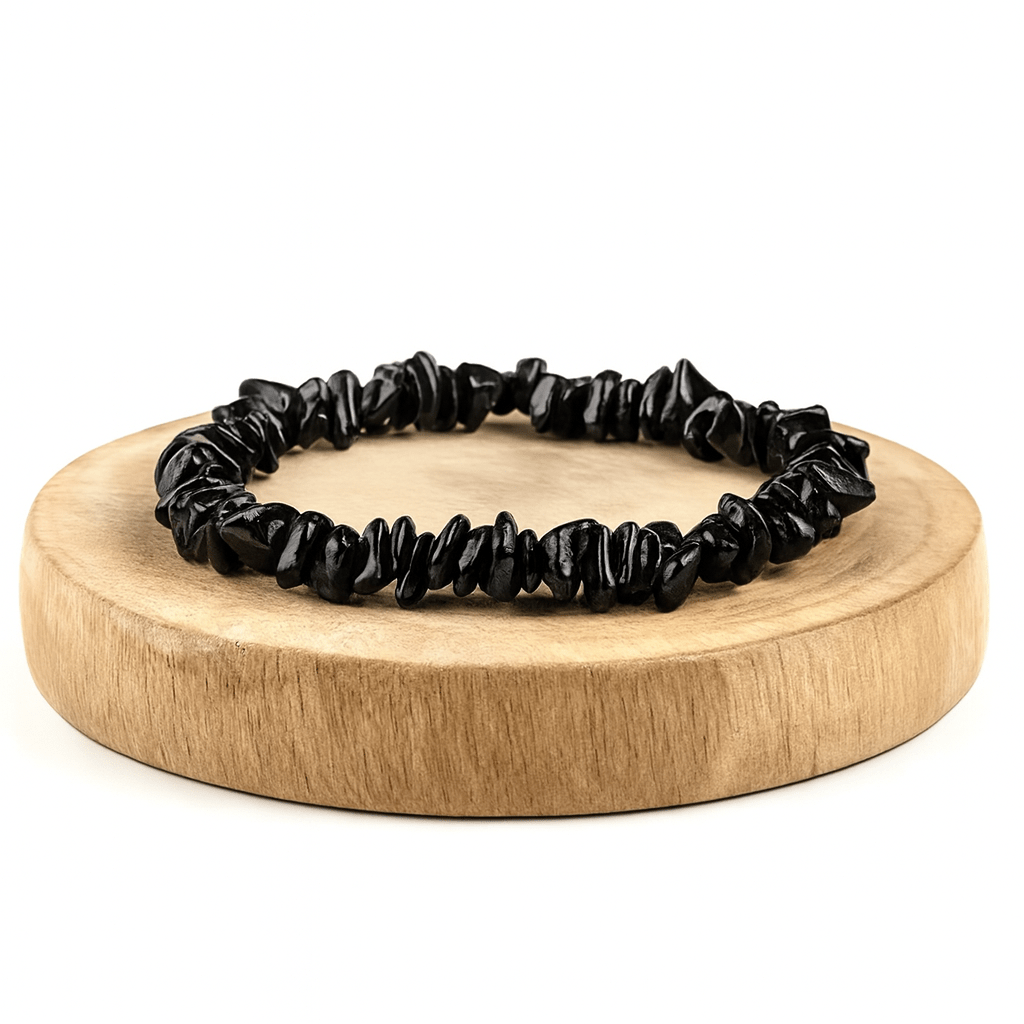 BRACCIALE SCAGLIE IN OSSIDIANA NERA - Scudo Energetico - Clorophilla Shop