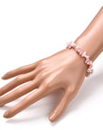 BRACCIALE SCAGLIE OPALE ROSA - serenità e armonia - Clorophilla Shop