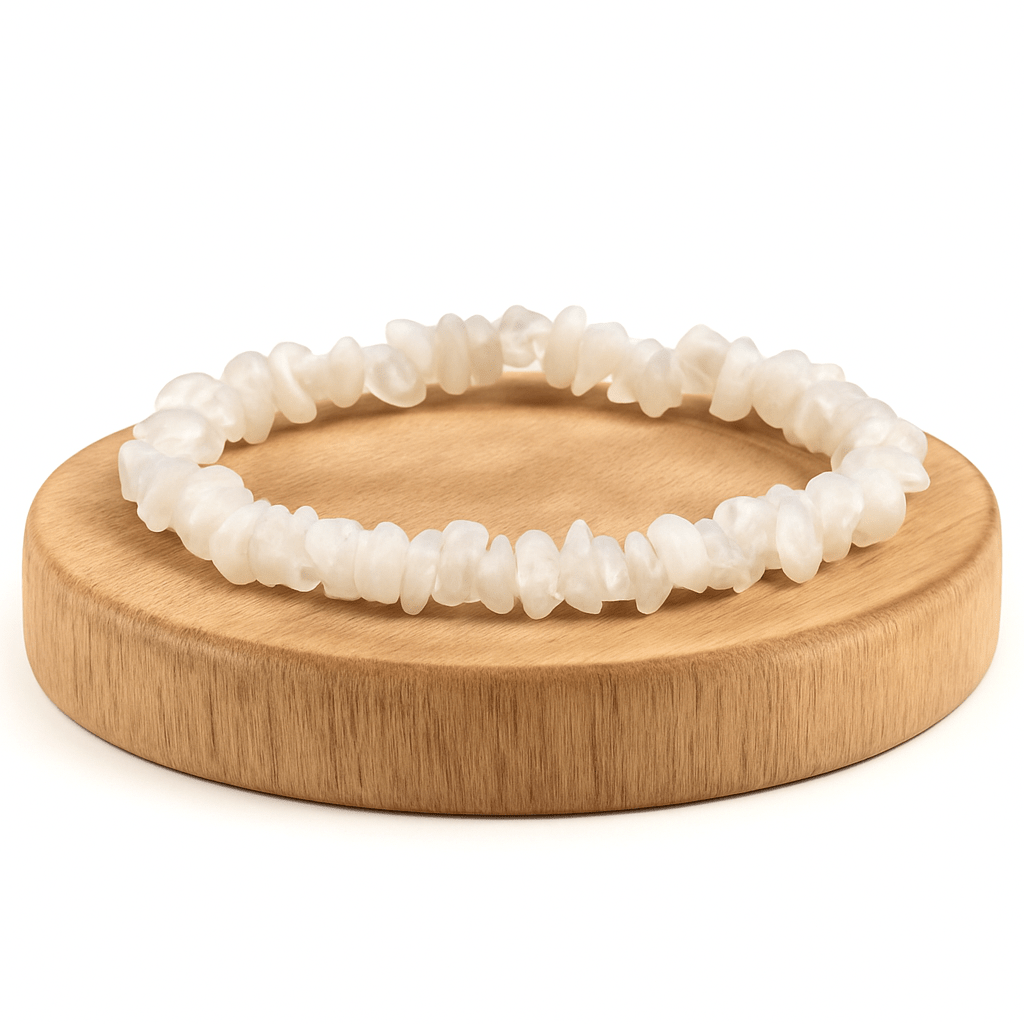 BRACCIALE SCAGLIE PIETRA DI LUNA - Serenità e nuovi inizi - Clorophilla Shop