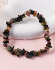 BRACCIALE SCAGLIE TORMALINA MULTICOLORE - Protezione energie negative - Clorophilla Shop