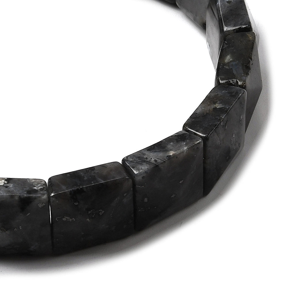 BRACCIALE SFACCETTATO IN LABRADORITE - Protezione e trasformazione - Clorophilla Shop