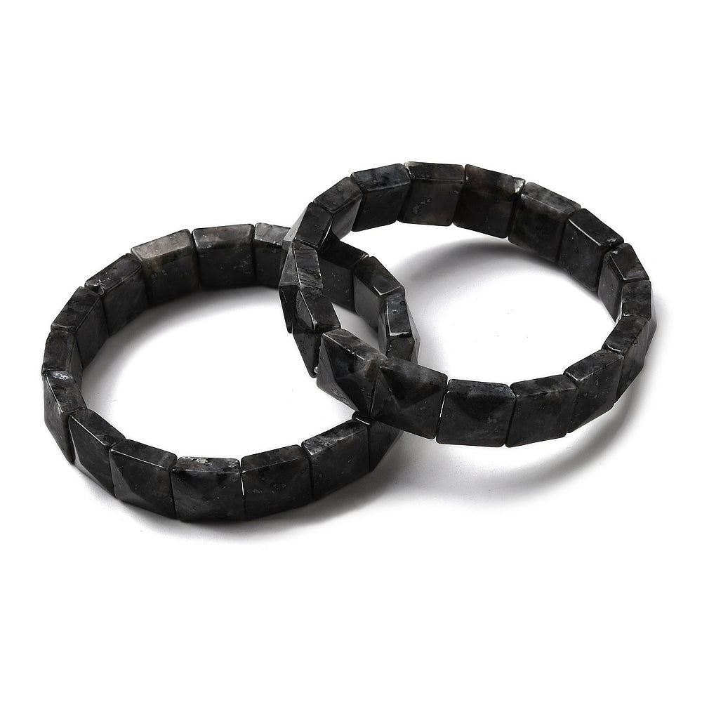 BRACCIALE SFACCETTATO IN LABRADORITE - Protezione e trasformazione - Clorophilla Shop