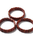 Bracciale sfaccettato in Pietra Diaspro rosso - Coraggio, determinazione e stabilità emotiva - Clorophilla Shop